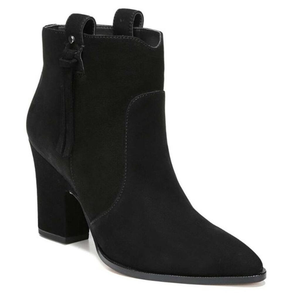 Sam Edelman Niomi Black Suede Western‎ Coastal Cowgirl Boots - Size 10